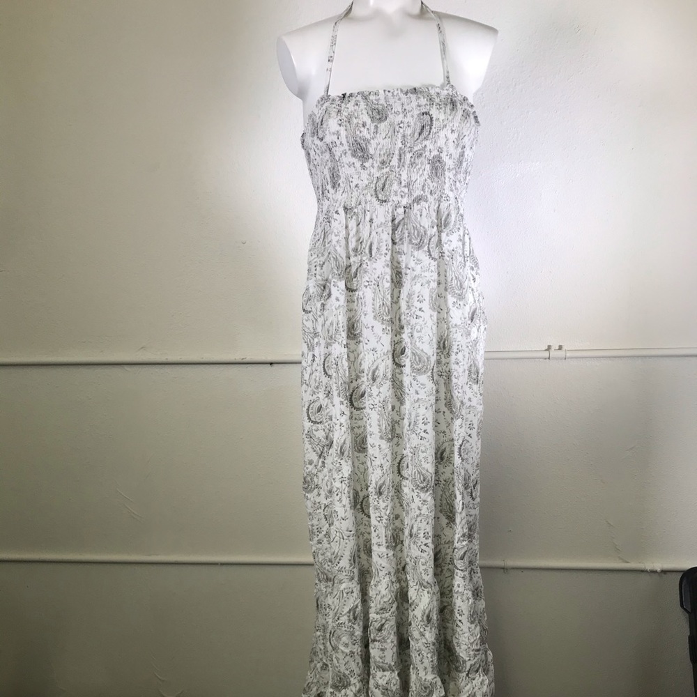 Boho Me Smocked Print Maxi Dress